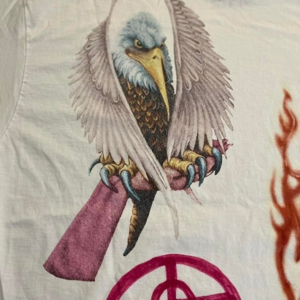 Travis Scott Circus Maximus Tour 2024 White Graphic T-Shirt XL Utopia Merch NWOT